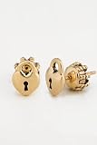 Juicy Couture Stud Heart Shaped Padlock Earrings