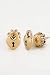 Juicy Couture Stud Heart Shaped Padlock Earrings Image