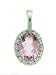 Search : 14k White Gold Pink Topaz Diamond Bezel Pendant