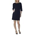 Mossimo&reg; Black: TRS 3/4 Sleeve Boatneck Dress - Ebony