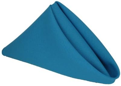 17 Inch x 17 Inch Turquoise Polyester Napkins 12 Ct