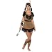 Womens Brown Indian Woman Halloween Costume