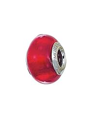 Zable (tm) Sterling Silver Murano Glass Birthstone July Pandora Compatible Bead / Charm