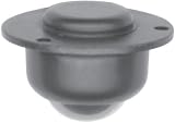 Ball Caster, Style A - Round Plate, Ball Size=11/16, Load Capacity=100 lbs. (1 Each)