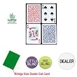 CopagT Bridge Size PLASTIC Playing Cards & Dealer Kit