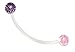 Maternity Piercings 5/5 Glitter Sports or Pregnancy Flexible Belly Ring