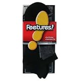 Feetures! Original No Show Sock with Tab - Black