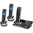 Uniden DECT 3080-3 Ultra Thin Color DECT 6.0 Expandable Cordless Phone with Digital Answering System and Extra 2 Handsets and Chargers