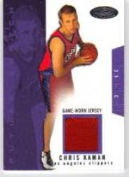 2003-04 Hoops Hot Prospects #93 Chris Kaman JSY RC - Los Angeles Clippers (RC ? Rookie Card - Piece of Authentic Game-Worn Jersey - Serial #d to 500) (Basketball Cards)