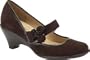 Softspots 'Aster' Suede Mary Jane Pump (9.5N Chocolate)