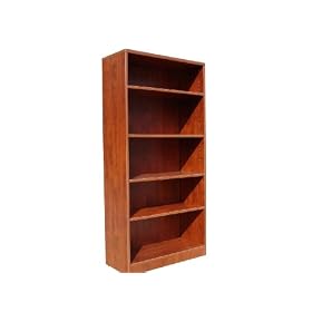 Boss 31 W by14 D by 65-1 2 H Bookcase, Cherry by BOSS