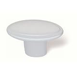 Siro Designs 91-102 Belle Epoque 35MM Oval Knob - Matte Aluminum Color