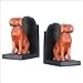 CraftNetwork - Bali Wood Carved - Sitting Dog Wood Carving Bookend