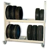 METAL POINT PLUS TIRE RACK CART