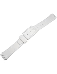 12mm White Resin Replacement Watch Band for Standard ladies Swatch Watch