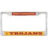 USC Trojans NCAA Chrome License Plate Frame