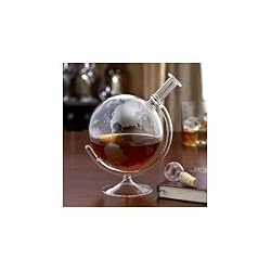 Etched Globe Spirits Decanter