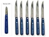 Nogent Blue Steak Knives Set of 6
