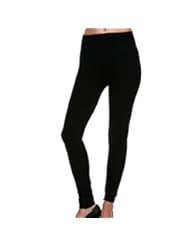 Apparel: Winter Thick Fleece Lined Leggings Stretch Tights Black - SK-Hat-Shop