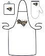St. Louis Rams Grilling Apron Set - Football Sports Merchandise