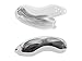 Anti Fog Swim Goggles with Connected Ear Plug - Mirrored Glass - High Quality Material - Bundle with Extra Bonus Gift Nose Clip and Protector Case
