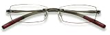 Scojo Smoke/berry Outline Gels Smoke & Berry Unisex Tube Readers Reading Glasses with FREE Hard Case!