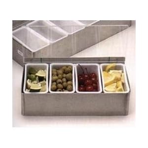 Bar Caddy Condiment Holder, Stainless Steel by Home Bar Source