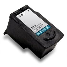 Remanufactured CANON Black PG210 PG-210 XL High Capacity Printer Ink Cartridge for Canon Printers PIXMA iP2702 MP240 MP250 MP270 MP280 MP480 MP490 MP495 MX320 MX330 MX340 Wireless MX350 Wireless