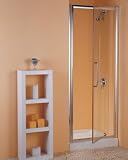 900mm Semi Frameless Pivot Shower Enclosure Door - Protected by ClearShield Technology