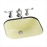 Bundle-83 Tahoe 8.5 Undermount Bathroom Sink with Oversized 4 Centers (Set of 2) Finish: Almond
