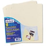 Pendaflex Slash Pocket Project Folders, Jacket, Letter, Manila, 15/Pack (31870)