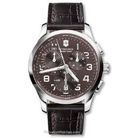 Swiss Army #241297 Alliance Chrono Men's Leather Strap Watch