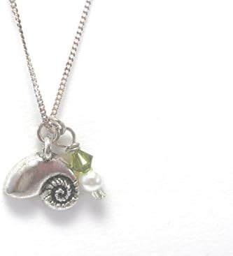 Kappa Delta Nautilus Necklace with Sterling Silver Chain