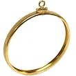 14K Gold COIN BEZEL Frame for Mexican 50 Peso