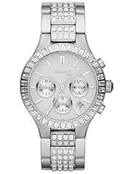 DKNY Glitz Silver-Tone Dial Womens Watch #NY8315