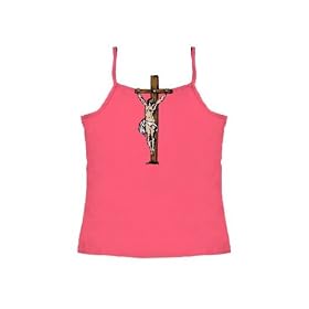 Christ on Cross - Spaghetti Tank T-Shirt