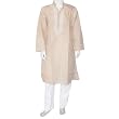 Yoga Clothing Cotton Embroidered Kurta Pajama Size L Chest :42 (gkp611)