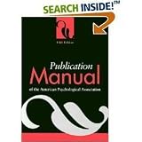 Publication Manual of the American Psychological Association, Fifth Edition
