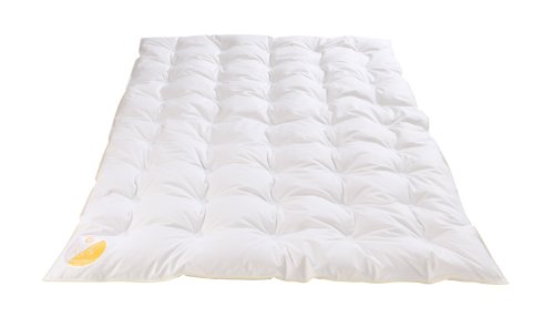 B&ouml;hmerwald 289600-10 Kinder Daunenbett / 100 x 135 cm wei&szlig;e neue Daunen und Federn Klasse 1, 90 % Daunen/10 % Federn/ W&auml;rmeklasse normal