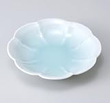 青白花型5.0皿　3個組 【美濃焼　和皿】 〔キャッシュバックキャンペーン対象商品〕