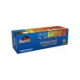 Austin-Cookies & Crackers Variety Pack, 45 ct