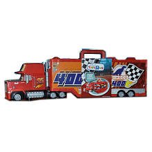 Disney / Pixar Cars Mack Truck Transporter 16 Car Carrying Case 1:55 Scale Mattel