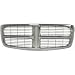 All Chrome Grille Grill 02-05 Dodge Ram Truck Sport Bar 02 03 04 05 2002 2003 2004 2005 Pickups Trucks Image