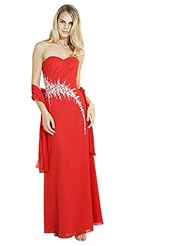 Ankle Length Sweetheart Sleeveless Crystal Lace-Up Beaded Chiffon Evening Dress/Party Dress 