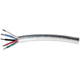 Ancor 155010 Marine Grade Electrical Round Tinned Boat Mast Cable (14-Gauge, 100-Feet) by 