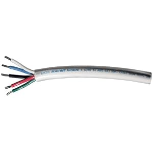 Ancor 155010 Marine Grade Electrical Round Tinned Boat Mast Cable (14-Gauge, 100-Feet) by