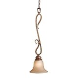 Berkeley - 1 Light Mini Pendant Lighting Fixture - Aged Walnut Bronze - Honey Linen Glass - B2733