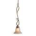 Berkeley - 1 Light Mini Pendant Lighting Fixture - Aged Walnut Bronze - Honey Linen Glass - B2733