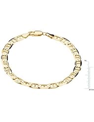 14K Yellow-Gold 6mm Anchor Chain Bracelet by US Gems