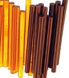 Hair Extension Gluesticks HIGHLIGHTS & LOWLIGHTS 12 Glue sticks Blonde & Brown - Keratin Protein Fusion Adhesive